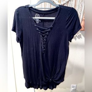 Maurices 24/7 black tee size medium